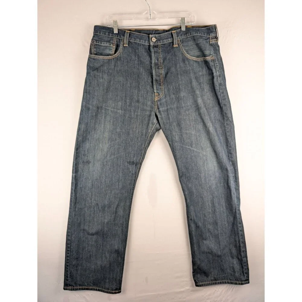 Levis Jeans Mens‎ 40x30 Blue 501 Brooks Brothers Button-Fly USA Made 100% Cotton